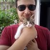 with my lovely cat