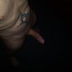 my naked smooth body and hard bald cock top pov
