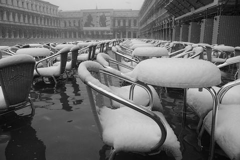 neve e acqua alta a venezia 3 piazza san marco