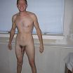Hairy naked standing