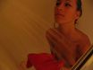 Skinny amateur teen caught taking a shower
