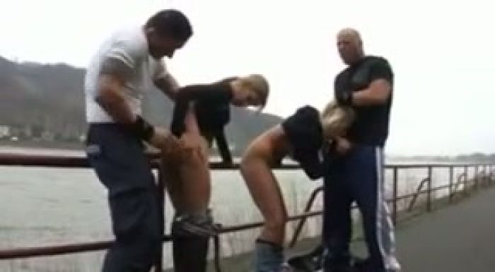 German Girls Sex in Public