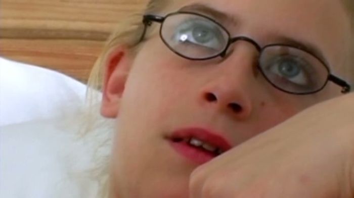 Solo girl with glasses goes wild